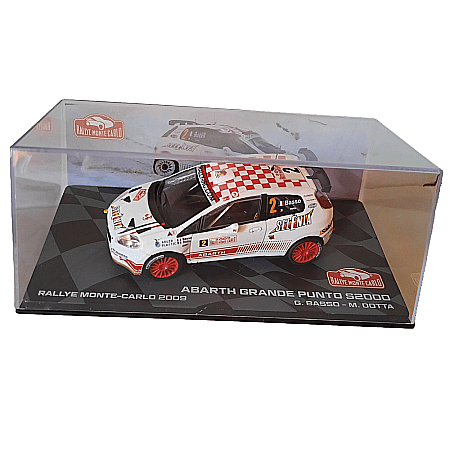 MACHETE AUTO - Macheta Fiat Abarth Grande Punto S2000 #2 Rally Monte Carlo 2009, 1:43 Atlas