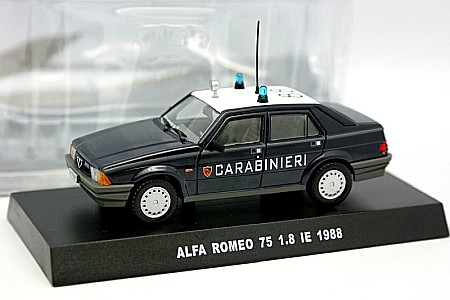 Vehicule Interventie - Macheta Alfa Romeo 75 1.8 IE Carabinieri 1988, 1:43