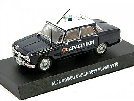 Vehicule Interventie - Macheta Alfa Romeo Giulia 1600 Super Carabinieri 1970, 1:43