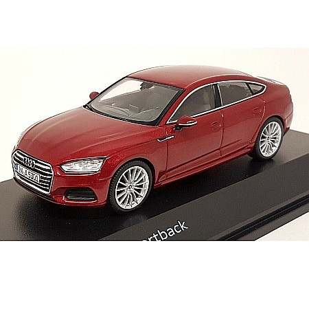 Masini de strada - Macheta auto Audi A5 2017 Sportback rosu matador, 1:43 Spark Dealer edition