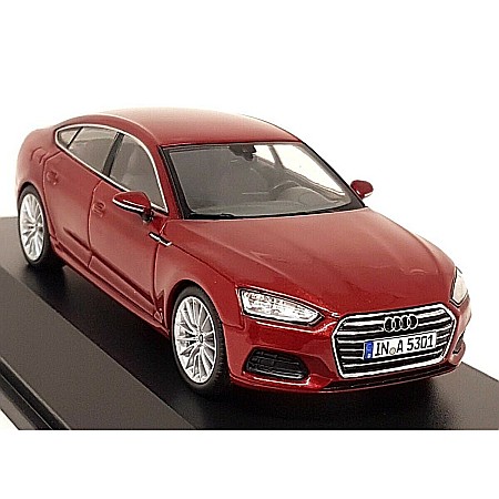 Macheta auto Audi A5 2017 Sportback rosu matador, 1:43 Spark Dealer edition [1]