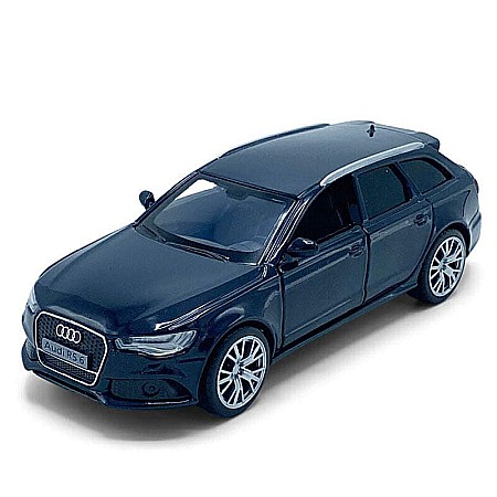 Masini de strada - Macheta auto Audi RS6 2017 albastru , pull back, 1:36 Tayumo