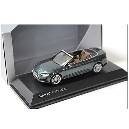 Masini de strada - Macheta auto Audi A5 2017 Cabriolet verde, 1:43 Spark Dealer edition