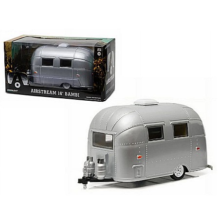 Macheta Rulota Airstream 16` Bambi, scara 1:24, argintiu metalizat, Greenlight [2]