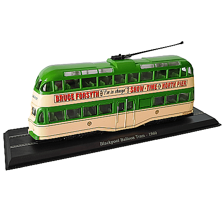 Autobuze/Tramvaie - Macheta Tramvai Blackpool Balloon 1960 scara 1:76 Atlas Collections