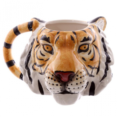 Cană mare din ceramică 3D – În formă de cap de tigru [1]