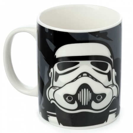 STAR WARS - Cană Stormtrooper portelan originală Star Wars din porțelan neagră