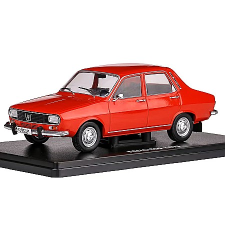 Macheta auto Dacia 1300 rosie, din 1970, scara 1:24