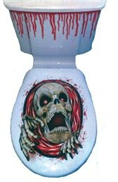 HALLOWEEN ACCESORIES - Decor pentru vasul de WC – accesoriu inedit Halloween