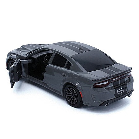 Macheta auto Dodge Charger gri, pull back, 1:36 Tayumo [2]