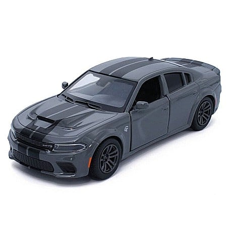 Masini de strada - Macheta auto Dodge Charger gri, pull back, 1:36 Tayumo