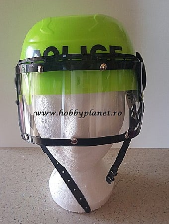 PALARIE FES COIF CASCA - Cascheta politist cu viziera verde fluorescent