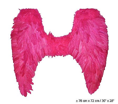 ARIPI SI ARTICOLE DIN PENE/TULLE - Aripi din pene roz, 76cm - Cod 53213