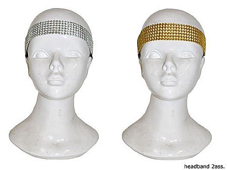 BENTITE PENTRU CAP SERBARI - Bentita cu paiete argintie/aurie - Cod 53714