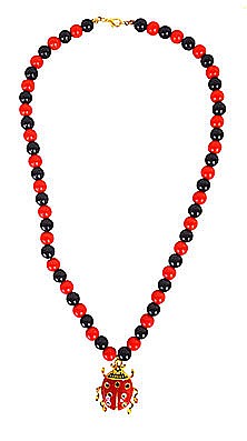 ACCESORII SI BIJUTERII CARNAVAL - colier 'buburuza' - Cod 53775