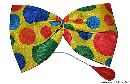 ARTICOLE PENTRU DEGHIZAT - Papion de clovn cu stropitoare apa, 35x31 cm - Cod 55245