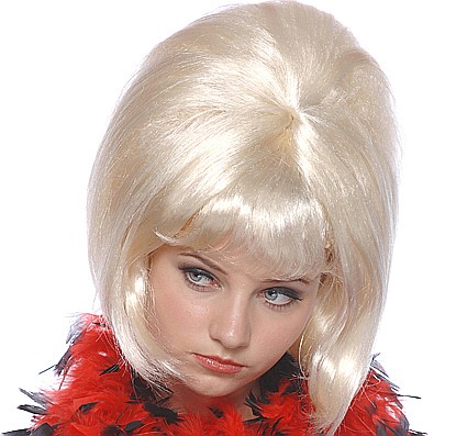 PERUCI PETRECERE CARNAVAL - Peruca petrecere blonda  'Sexy anii 60' blond - Cod 57331