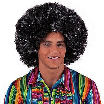 PERUCI PETRECERE CARNAVAL - Peruca petrecere creata JUMBO AFRO glitter 57578