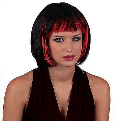 PERUCI PETRECERE CARNAVAL - Peruca petrecere par mediu cu breton - Cod 57640