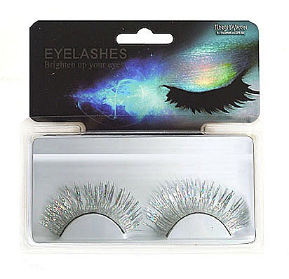 ARTICOLE MAKE-UP PETRECERE - Gene petrecere false argintii cu lipici inclus - Cod 58131