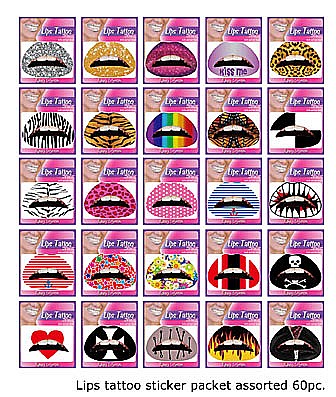 ARTICOLE MAKE-UP PETRECERE - Tatuaje de buze petrecere  50 modele - Cod 58295