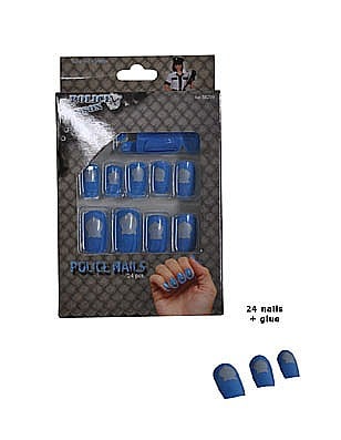 ARTICOLE MAKE-UP PETRECERE - Unghii petrecere decor POLICE-lipici inclus - Cod 58299