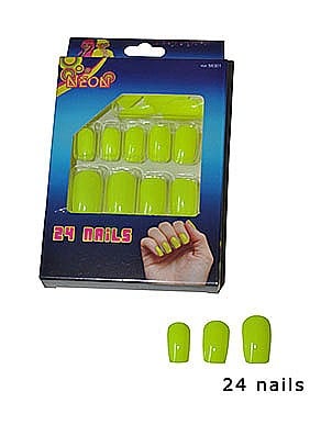 ARTICOLE MAKE-UP PETRECERE - Unghii petrecere NEON -lipici inclus - Cod 58301