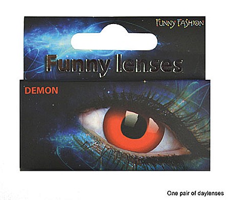 ACCESORII CARNAVAL - Lentile contact halloween party DEMON - Cod 58335