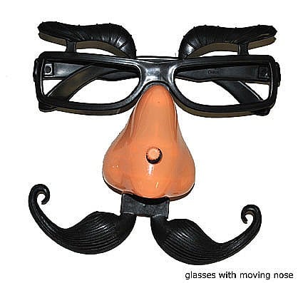 OCHELARI PETRECERE CARNAVAL - ochelari petrecere funny cu mustata mobila  - Cod 60093