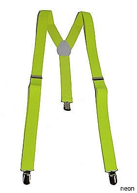 BRETELE/CURELE/CRAVATE/PAPIOANE - Bretele petrecere fluorescente GALBENE Cod 60827