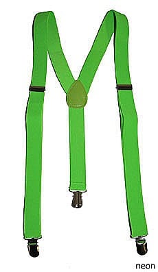 BRETELE/CURELE/CRAVATE/PAPIOANE - Bretele petrecere  fluorescente verzi - Cod 60829