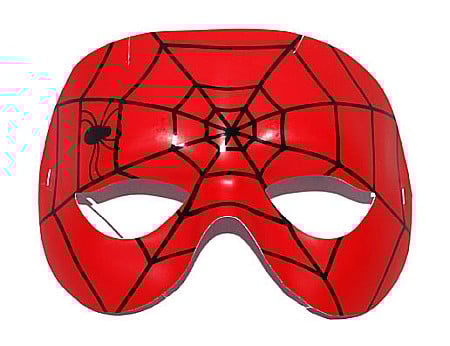 MASTI MUSTATA BARBA PETRECERE - Masca Ochi Spider Man Rosie,  Copii – 18x3x13 cm - Cod 61455