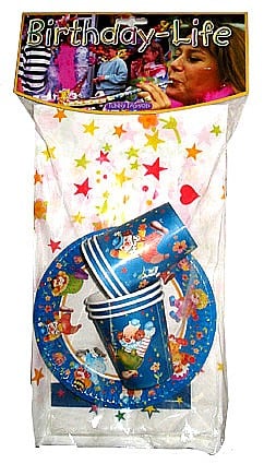 DECORATIUNI PETRECERE CARNAVAL - Set vesela party, Clown pentru 6 persoane - Cod 64116
