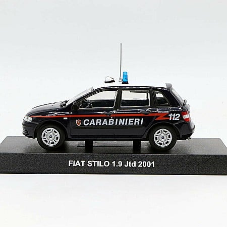 Vehicule Interventie - Macheta Fiat Stilo 1.9 JTD Carabinieri, scara 1:43 Atlas