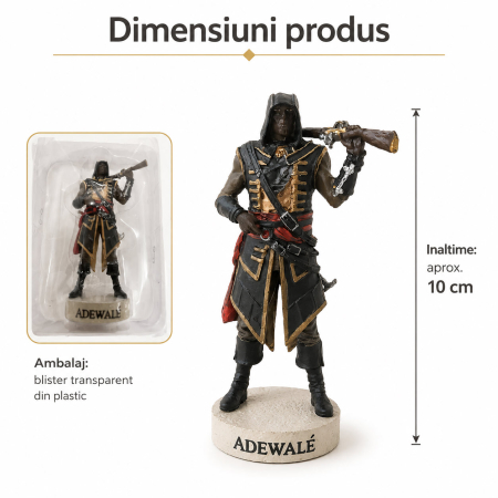 Figurina Adewale – Assassin's Creed, Ubisoft, aprox. 10 cm [1]