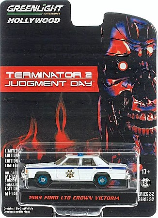 Vehicule Interventie - Macheta Ford LTD Crown Victoria Police, Terminator 2: Judgment Day - Greenlight 44920D, scara 1:64