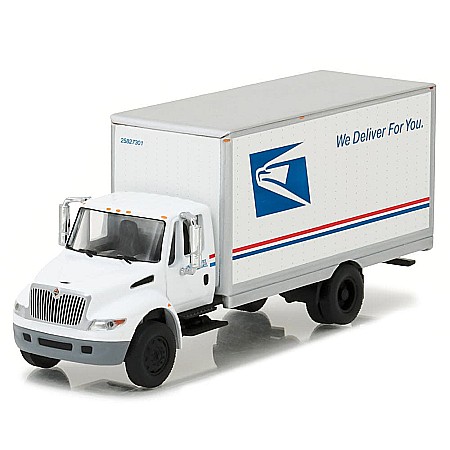 Camioane - Macheta camion International Durastar Box Truck USPS, Truck Series 9, scara 1:64 Greenlight – 33090B