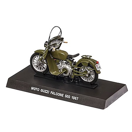 Macheta motocicleta Guzzi Falcone 500 carabinieri 1967, scara 1:24, Atlas [1]