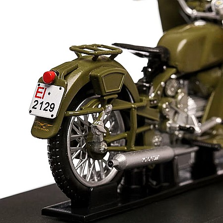 Macheta motocicleta Guzzi Falcone 500 carabinieri 1967, scara 1:24, Atlas [5]