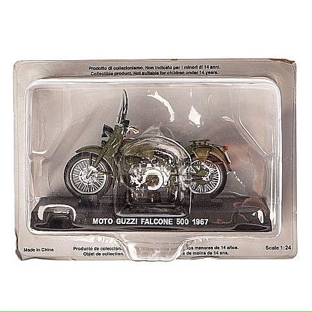 Macheta motocicleta Guzzi Falcone 500 carabinieri 1967, scara 1:24, Atlas [6]