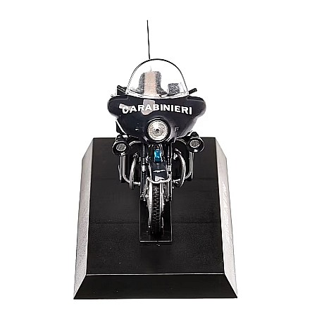 Macheta motocicleta Guzzi 750 V7 carabinieri albastra 1966, scara 1:24, Atlas [2]