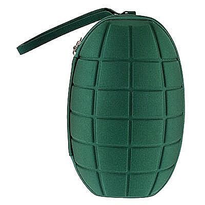 ARMY/POLICE/MARINE PARTY - BORSETA UNISEX IN FORMA DE GRENADA - VERDE