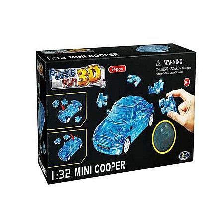 Puzzle - Puzzle 3D Macheta auto BMW Z4 scara 1:32 albastru 1:32, Happy Well