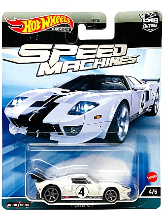 Masini de strada - Masinuta metalica Hot Wheels Premium Car Culture Speed Machine - Ford GT, scara 1:64