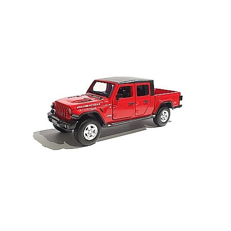 Masini de strada - Jeep Gladiator pick-up rosu, macheta auto cu lumini, sunet, suspensie 1/32 Tayumo