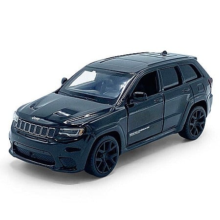 Masini de strada - Macheta auto Jeep Grand Cherokee Trackhawk negru, pull back, 1:36 Tayumo