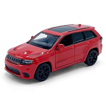 Masini de strada - Macheta auto Jeep Grand Cherokee Trackhawk rosu, pull back, 1:36 Tayumo