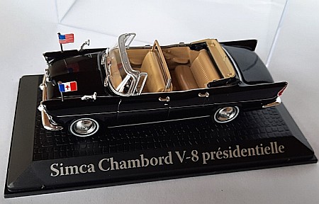 Prezidentiale - Macheta Simca Chambord V-8 AB-P *President Kennedy*, black