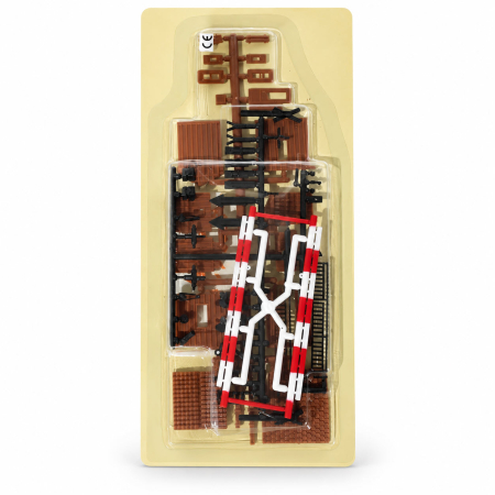Colectia Trenuletul Electric - Kit Accesorii Trecere la Nivel cu Bariera H0 (1:87) – Macheta Auhagen Eaglemoss (Nou, Sigilat)