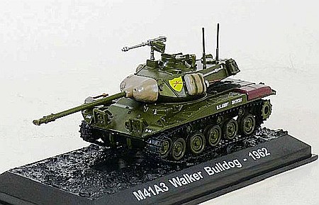 Militare - Macheta 1962 M41A3 Walker Bulldog 4th Cavalry Rgt 25th Infantry Division Thailand, army green